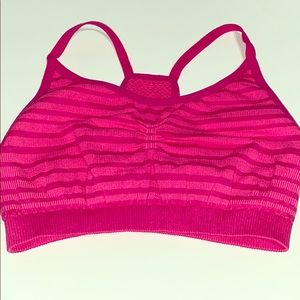 Z by Zella Dark Pink Striped Sports Bra
